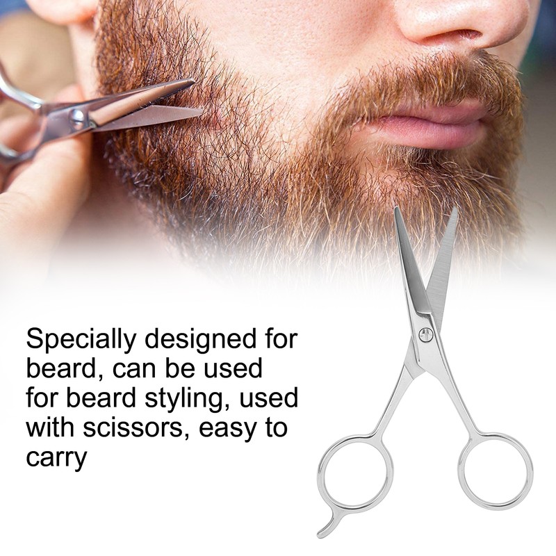 Bluezoo Beard Mustache Scissors Combs Professional Men Hair Grooming Kit