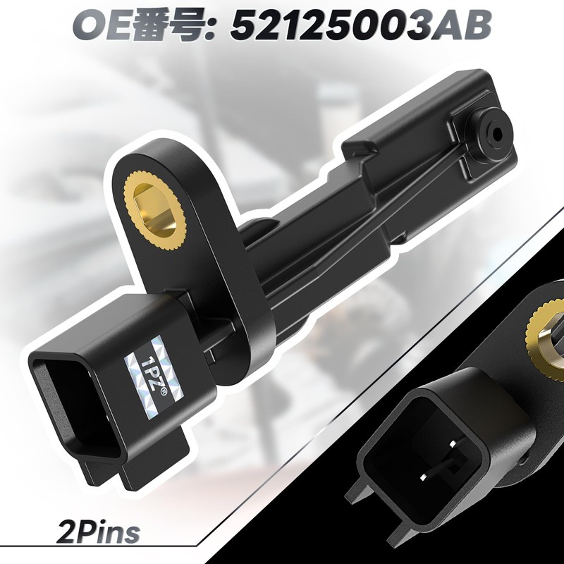 1PZ JPD-A6N 2 Pin ABS Wheel Speed Sensor 52125003AB Rear