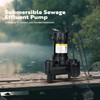 VIVOHOME 3/4 HP Submersible Cast Iron Sewage/Effluent Pump, 4680 GPH