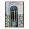 Kate and Laurel Sylvie Morocco Essaouira Door Framed Canvas Wall