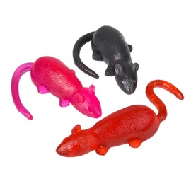 Jumbo Sticky Stretchy Rat Toys - Party Favors for Kids Birthday Parties Squishy Sticky Fidget Texture Stim Sticky Hand Toys - Funny Gag Prank Joke Gift - 3 Piece