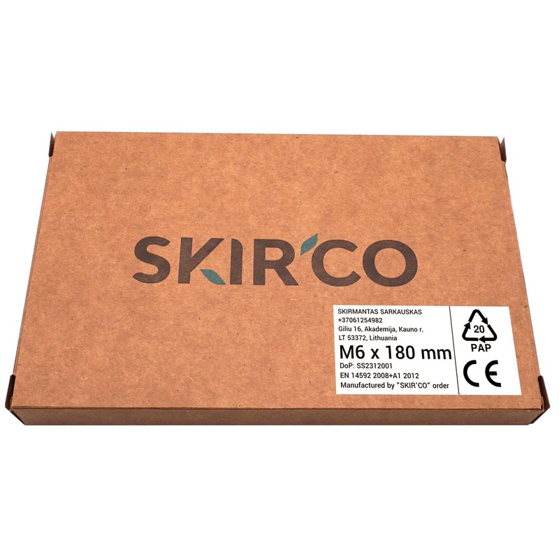 SKIR'CO (Pack of 12) Wood Screws Hexagon Head Galvanised Steel