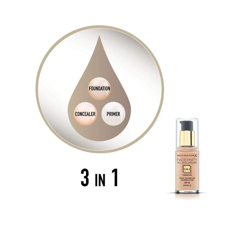 3 x Max Factor Face Finity All Day Flawless 3