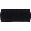styleBREAKER 04026061 Women's Knitted Headband Plain with Checked Pattern, Thermal