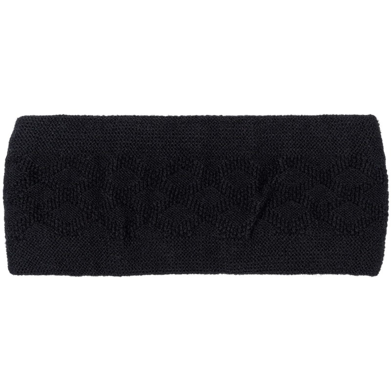 styleBREAKER 04026061 Women's Knitted Headband Plain with Checked Pattern, Thermal