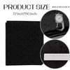 72х80 Inch Black Final Backing Cloth Vinyl Primary Tufting Cloth