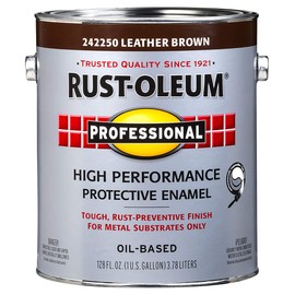 RUST-OLEUM 242250 Professional Gallon Gloss Leather Brown Protective Enamel