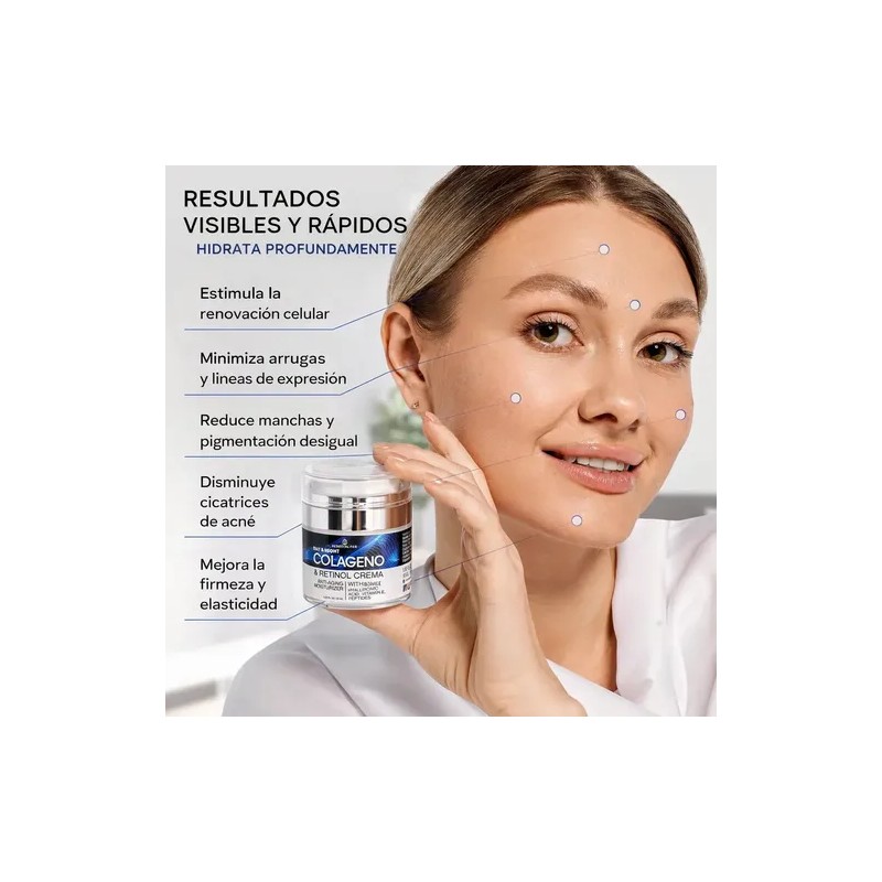 Crema Colágeno Retinol 2% Antiarrugas Reafirmante Piel
