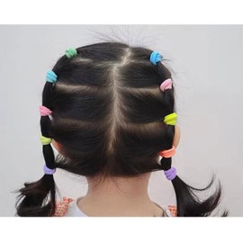 100 PCS Hair Bands for Girls Toddler Hair Bands Baby Hair Bobbles for Baby Girls Kids Toddlers Multicolor (Light -colored-100pcs)