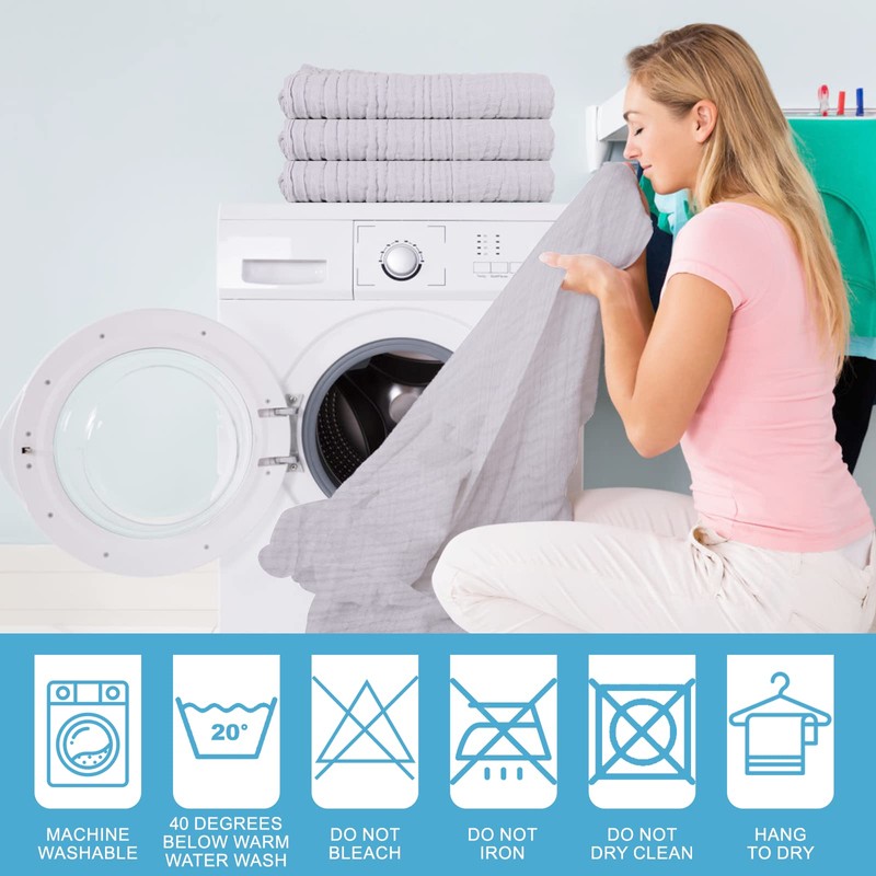 Asung Baby Towels Muslin Baby Bath Towel 3Pack Infant Towels