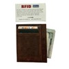 VIOSI Brown, Pocket Wallet RFID Blocking Thin Leather Card Case