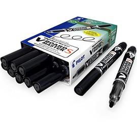 Pilot Whiteboard Marker Wipeboard Marker – Extra Fine Bullet Tip – Black Ink – Pack of 10