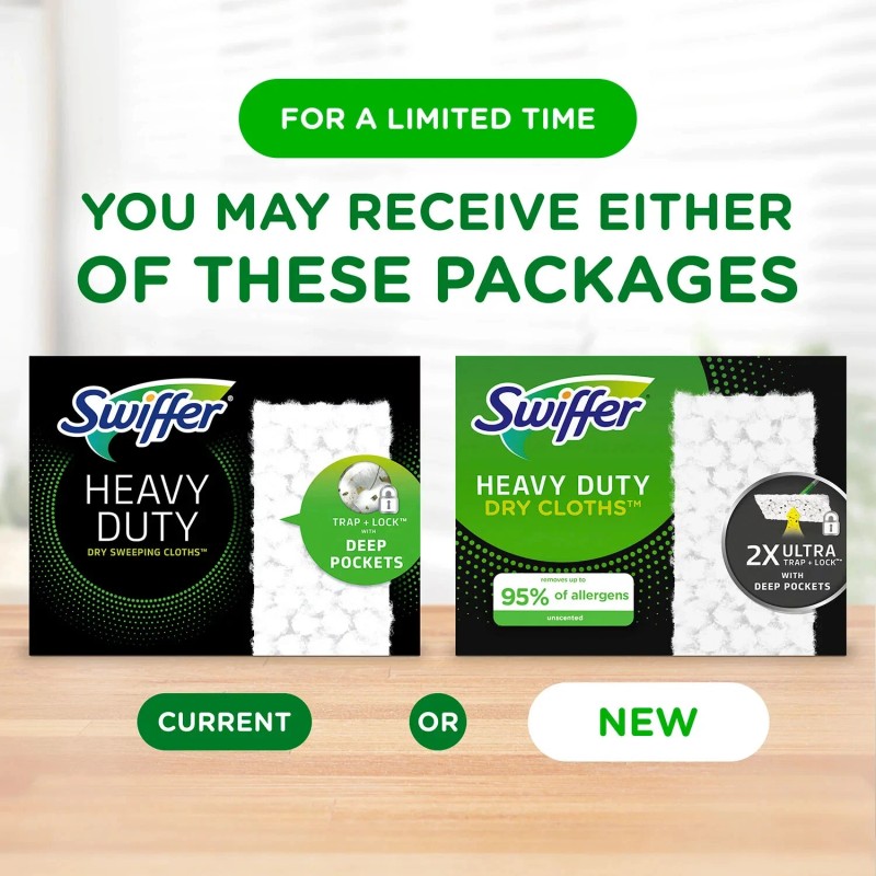 Swiffer Heavy Duty Dry Sweeping Cloth Refills 50 Count Multi-Surface