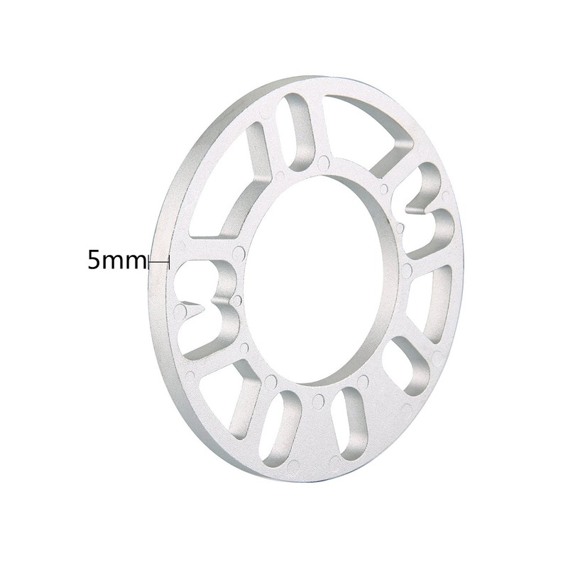 4 x 5mm Aluminum Alloy Wheel Spacers Shims Spacer Universal