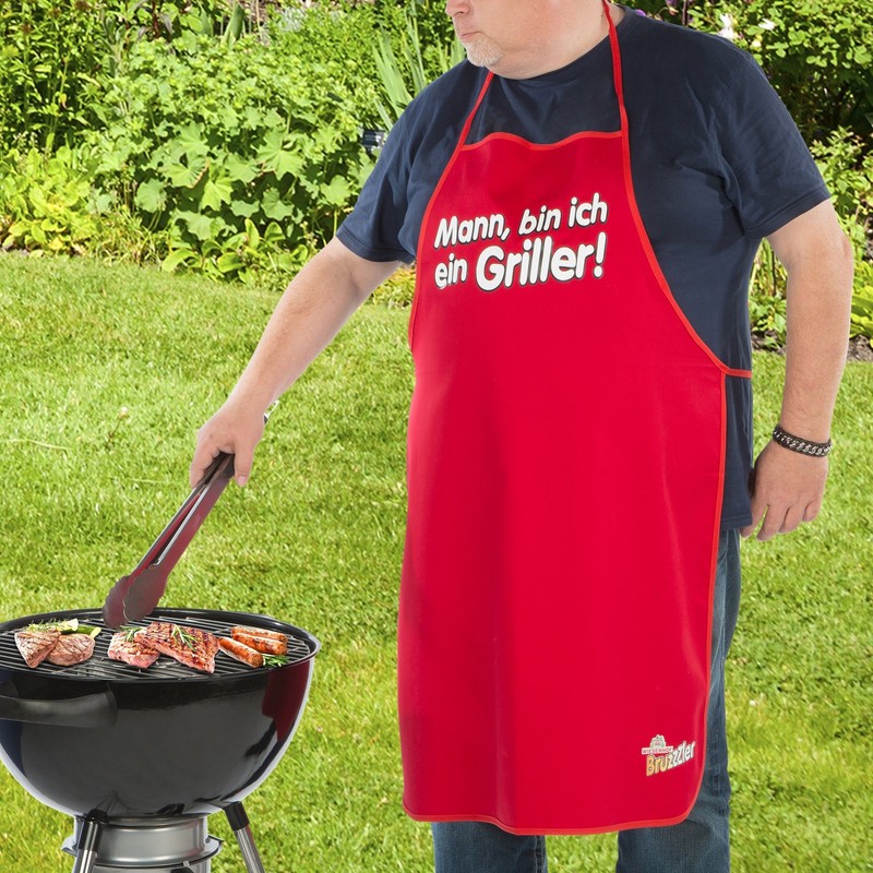 Bruzzzler BBQ Apron With Motif Printed, BBQ Apron, Grill Protection,