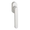 HOPPE Duraplus Luxembourg Window Handle in Aluminium Traffic White