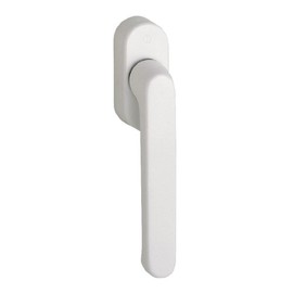 HOPPE Duraplus Luxembourg Window Handle in Aluminium Traffic White