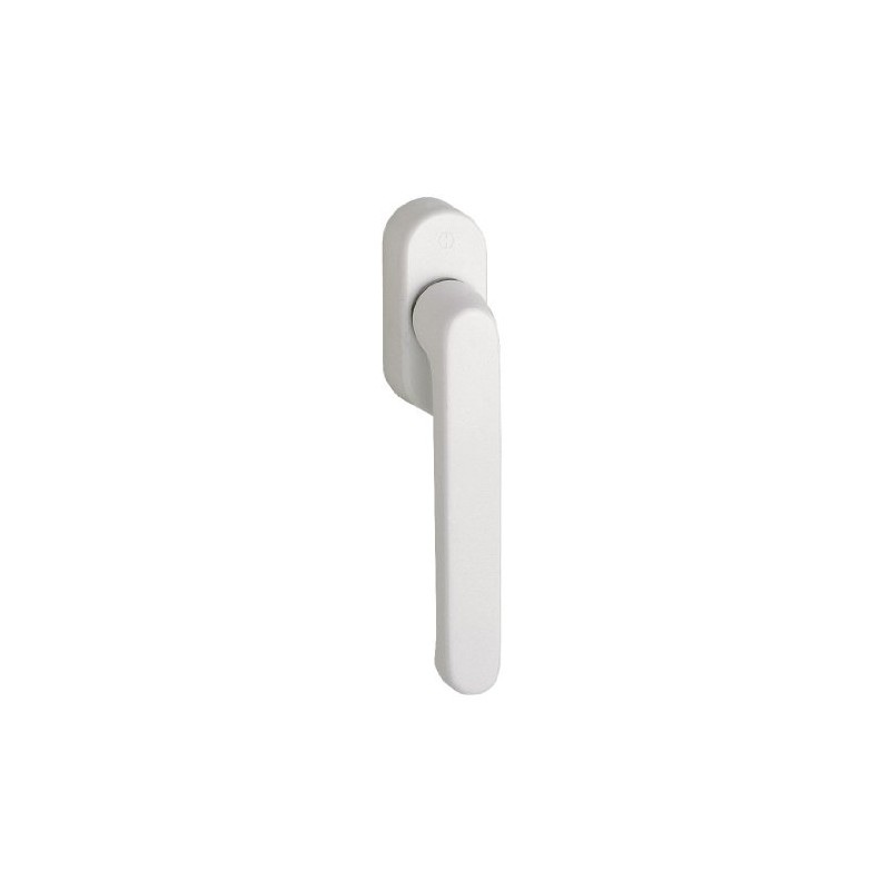 HOPPE Duraplus Luxembourg Window Handle in Aluminium Traffic White