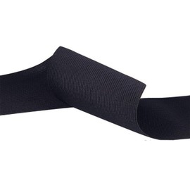 Trimming Shop 25mm (0.99 Inch) Wide Flat Elastic Band, Stretchable Waistband Tape Elastic Cord for Sewing Clothing, Garments, Dressmaking, DIY Craft Projects, Black, 1 Metre