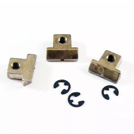 Faber 3091 Pre-Notched Bridge Saddles Set of 3 Aged Nickel