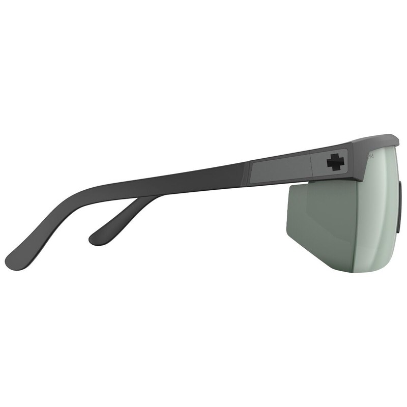 Spy Optic Men's Super Flynn Rectangular Sunglasses, Matte Black Happy