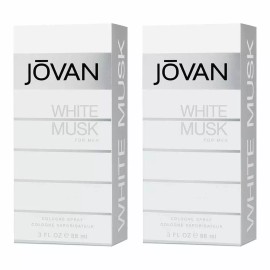 Cologne Pack of 2 -  Jovan White Musk Perfume by Coty for Men 3.25 Oz 96 ml Spray NEW