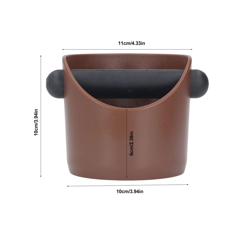 PENO Coffee Grinding Waste Bin, Plastic Coffee Knock Box Scratch