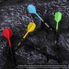 CyeeLife Integrated Dart Shaft and Flights Standard Shape,Dart Accessory Black/Red/Blue/Green/Yellow