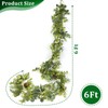6 Ft Christmas Garland, Real-Touch Cedar Garland Christmas Decorations Greenery