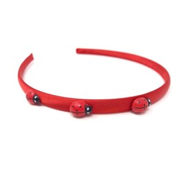 Red Satin Ladybird Hairband Headband