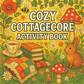Cozy Cottagecore Activity Book: Rustic Nature, Cute Animals, and Cottage-Inspired Designs for Stress Relief and Creative Fun | Perfect for Teens and Adults