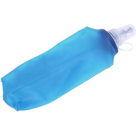 Alomejor Botella Suave Deportiva Botella Plegable Plegable al Aire Libre de Grado alimenticio Bolsa de Agua de TPU Botella de Agua Potable con tapón de Cierre para Deportes