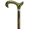Harvy 972100 Acrylic Green Derby Handle Cane Color: Green