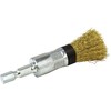 SK11 Hexagonal Shaft Wire Brush, 0.6 inches (15 mm), Brass