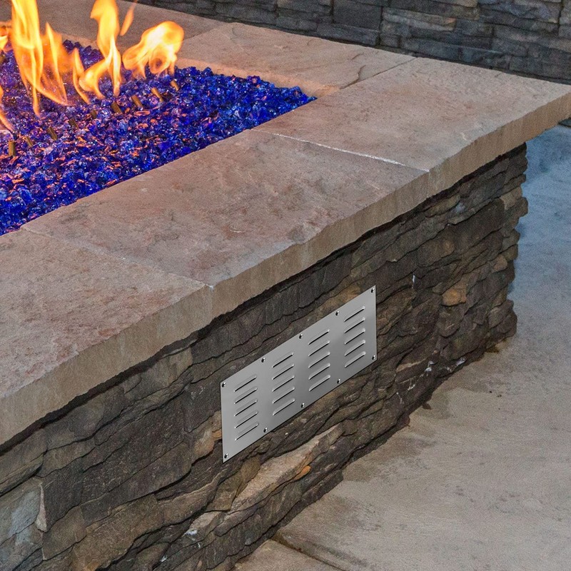 Stainless Steel Venting Panel for Grill Accessory, Masonry Fire Pits