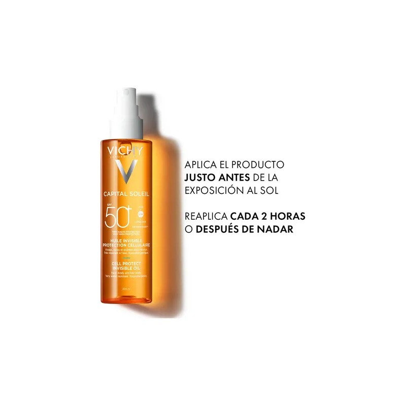 Protector Celular En Aceite Vichy Capital Soleil 50FPS 200ml