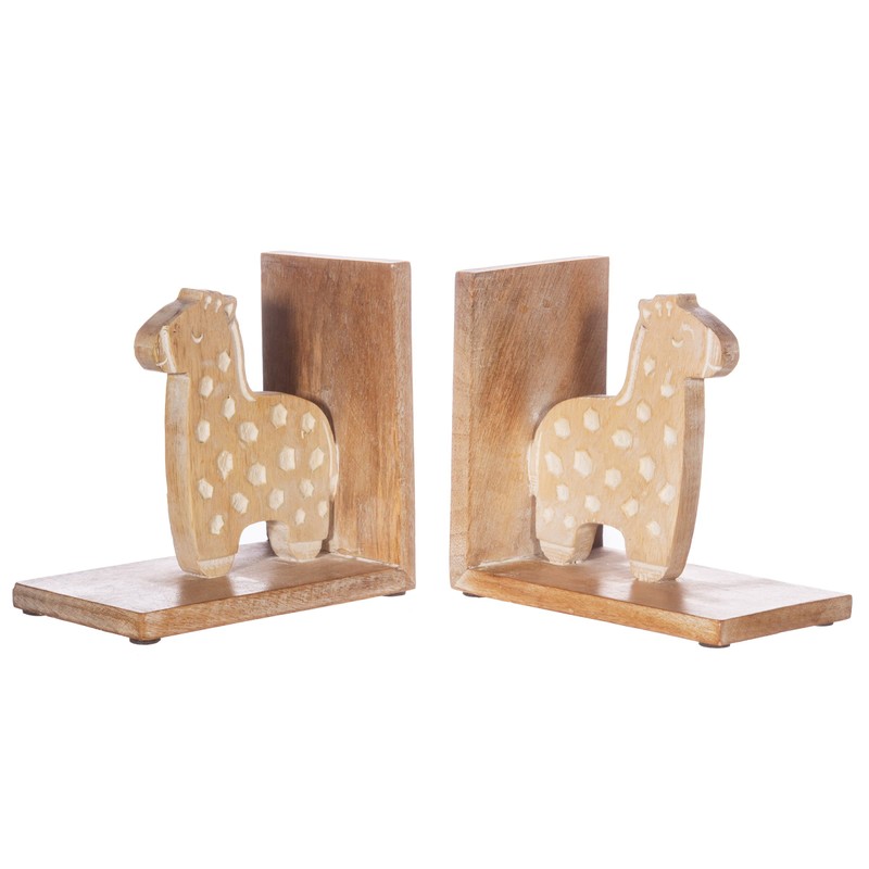 Sass & Belle Gigi Giraffe Wooden Bookends