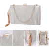 Evening Bag Satin Clutch Bag for Women, Tassel Pendant Clutch