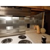 Art3d 100-Pieces Peel and Stick Tile Kitchen Backsplash Metal Wall