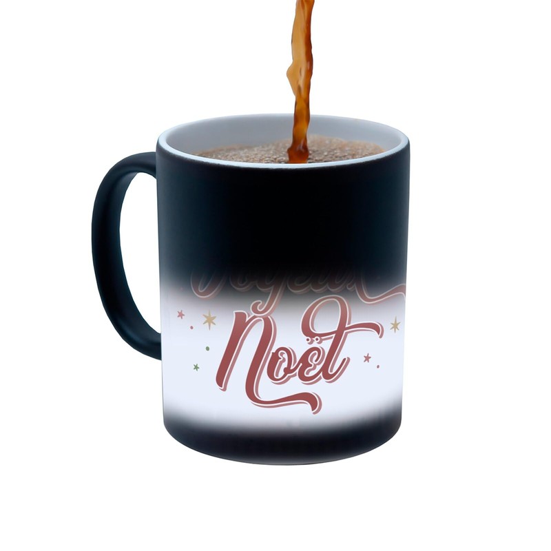 Thermoreagierende Tasse Magische Tasse – Frohe Weihnachten Winter Geschenk Weihnachtsmann