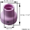 RIVERWELD TIG Alumina Nozzles Ceramic Cups 53NACN -12# 14# 16#