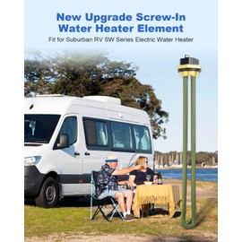 ANODZU 520900 RV Electric Hot Water Heater Element with Wrench Socket Fit for Suburban RV SW Series SW6DE SW12DE, 120V 1440W, Replace 520789 232794
