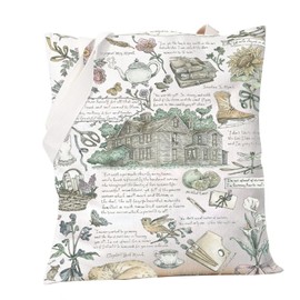 PXTIDY Little Women Literary Tote Bag Book Lover Gift Literature Quotes Reusable Grocery Bags for Reader Literature Bookish