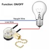 sourcing map Pull Chain Switch On-Off Speed Replacement ZE-109 for
