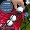 SnakeBelly Golf Ball Holder - Pro with Quick-Draw Release (Black)