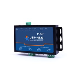PUSR 2 Port Serial RS485 to Ethernet Converter Supports MQTT Modbus RTU to Modbus TCP USR-N520