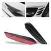4pcs Car Front Bumper Fins Lip Spoiler Canards Trim Kit,