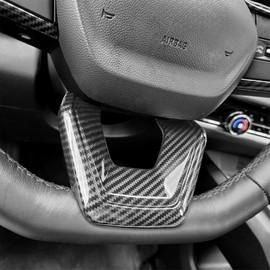 Premium Car Steering Wheel Handle Frame Cover, Compatible with Chevy Equinox 2025-2026 Accessories– Anti-Slip, Universal Fit, Easy Install & Luxury Upgrade Accessories (Carbon Fiber Pattern)