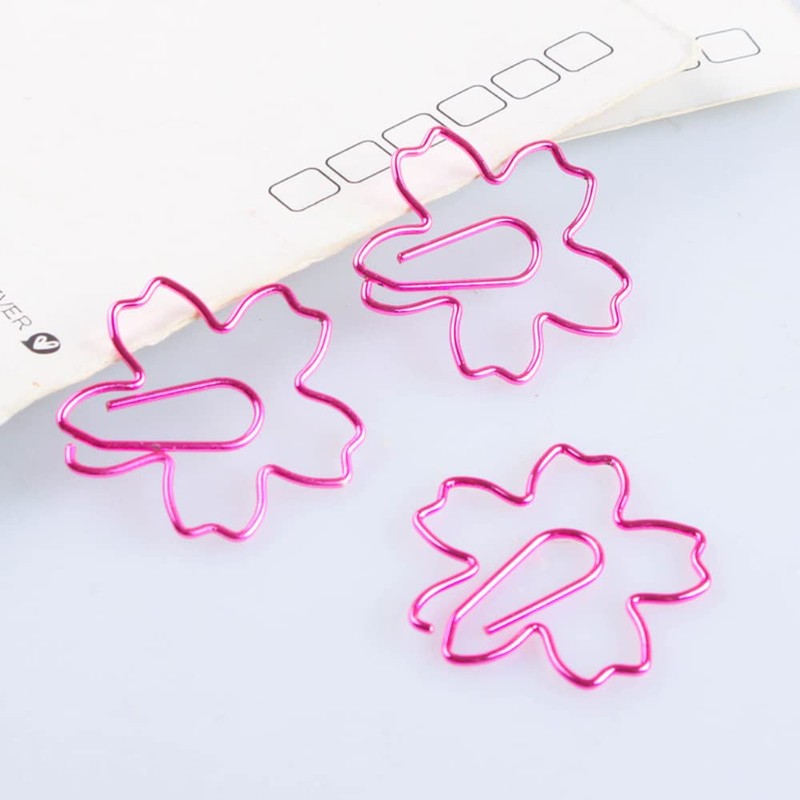 Itisyou Cherry Blossom Clip Cute Cherry Blossom Shape Pink Bookmark