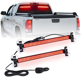 XRIDONSEN 2 in 1 Emergency Traffic Advisor Strobe Lights Bar Interior Red Windshield Lights Dash Safety Hazard Warning Deck Split Mount for Volunteer Law Enforcement Vehicles Trucks